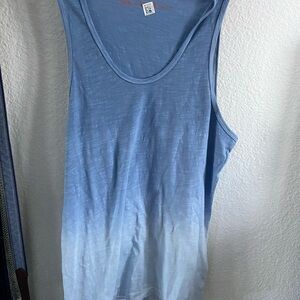 Sun & Shadow Blue Ombre Tank Top